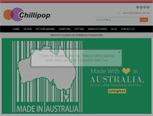 Tablet Screenshot of chillipop.com.au